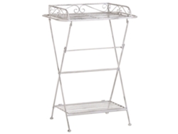 Mesa de centro BELIANI Ancud de Hierro Blanco 53x40x73