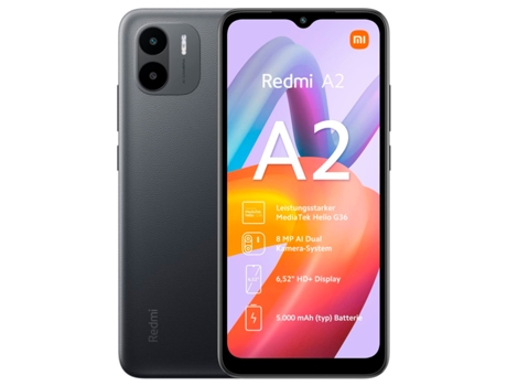 Smartphone XIAOMI Redmi A2 (6.52'' - 2 GB - 32 GB - Negro)