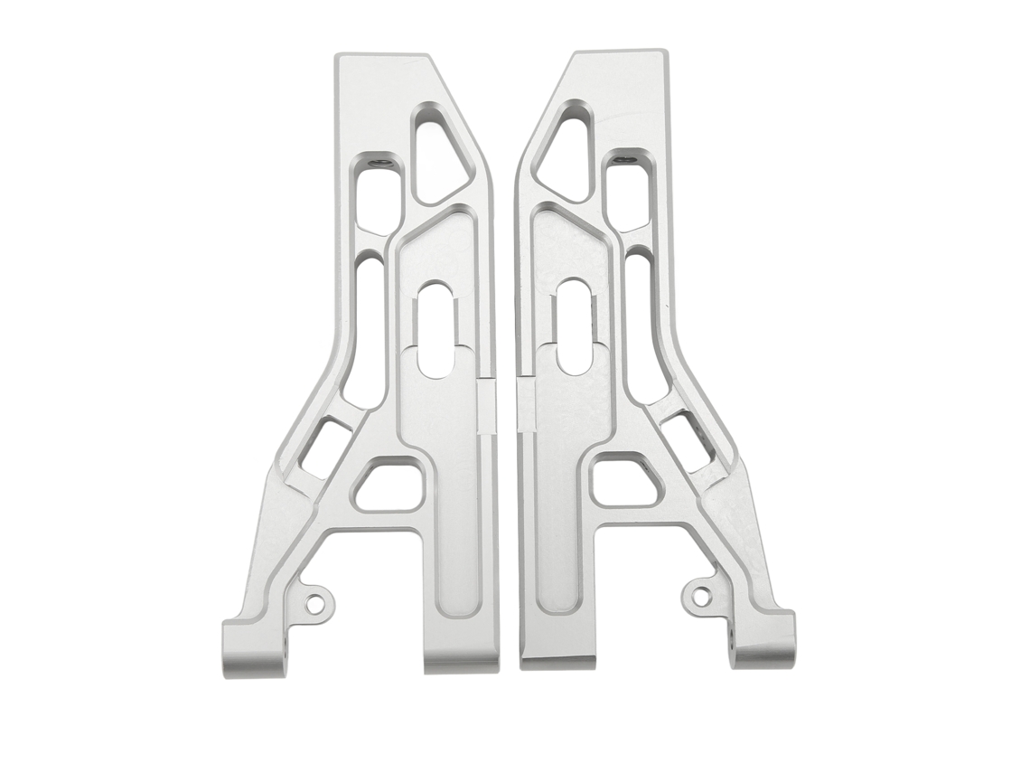 Brazos de suspensión delantera inferior plateados para RC Corally Kronos 6s