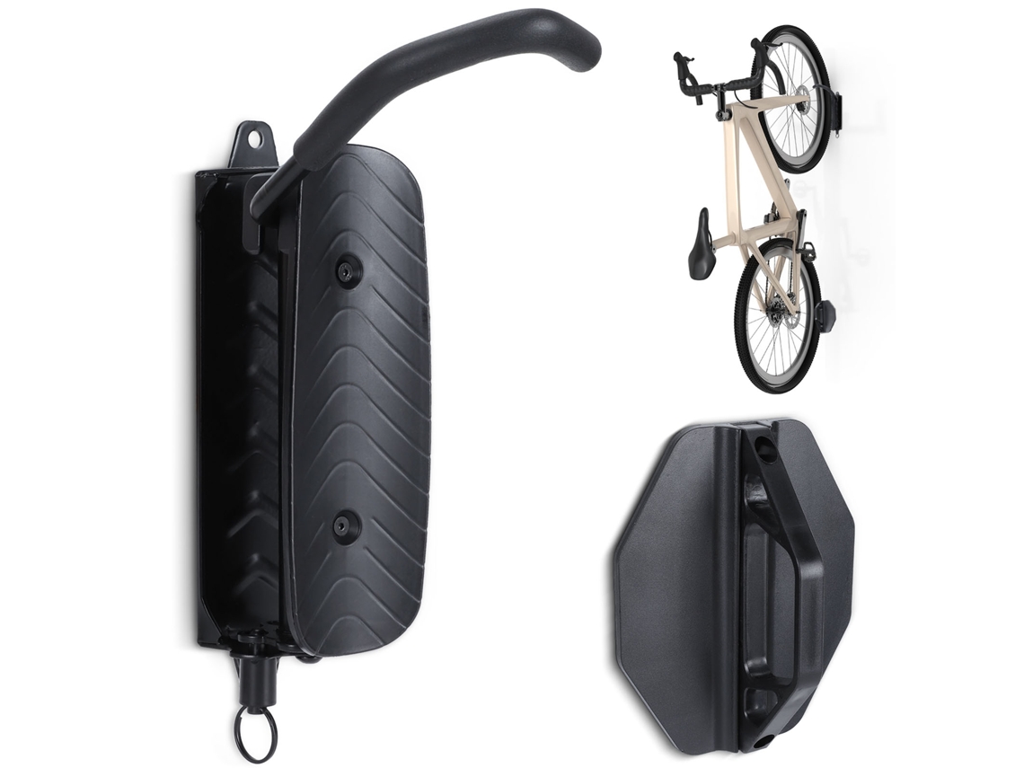 2026-soporte De Pared Giratorio Para Bicicletas, Rack Vertical Ahorro De Espacio Robusto Negro Para Garaje