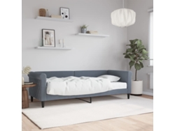 Sofá Cama Con Colchón Terciopelo Gris Oscuro 80x200 Cm