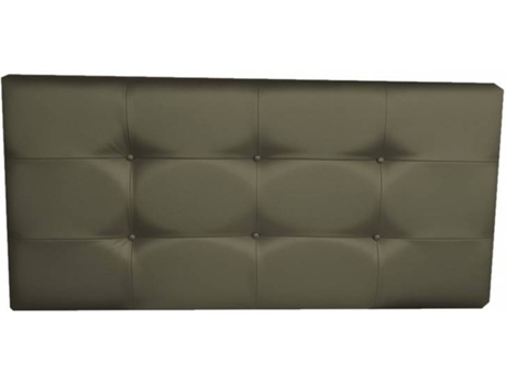 Cabecero DECORQUALITY Texas Botones (Gris - Polipiel - 105 x 70 cm)