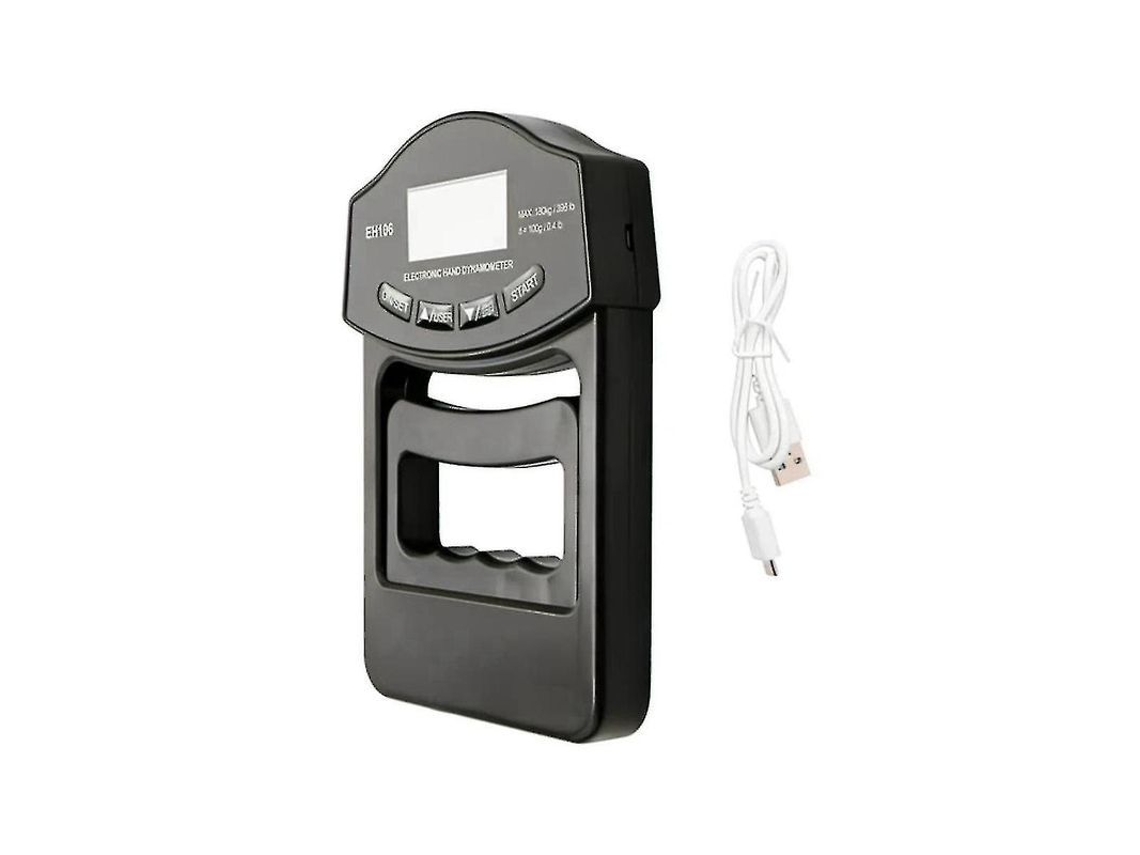 2026-tester De Fuerza De Agarre Digital, Dinamómetro De Mano 180kg/396lbs Con Pantalla Lcd Y Carga Usb