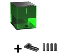 Minimáquina de grabado láser portátil, capacidad de grabado versátil, diseño compacto, potencia básica: 1 A, 10 W, enchufe UE OEM.