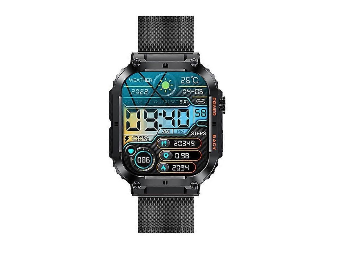 Reloj inteligente K57 Pro de 1,96 pulgadas, resistente al agua, con llamadas Bluetooth, música y pronóstico del tiempo Ly Ebike