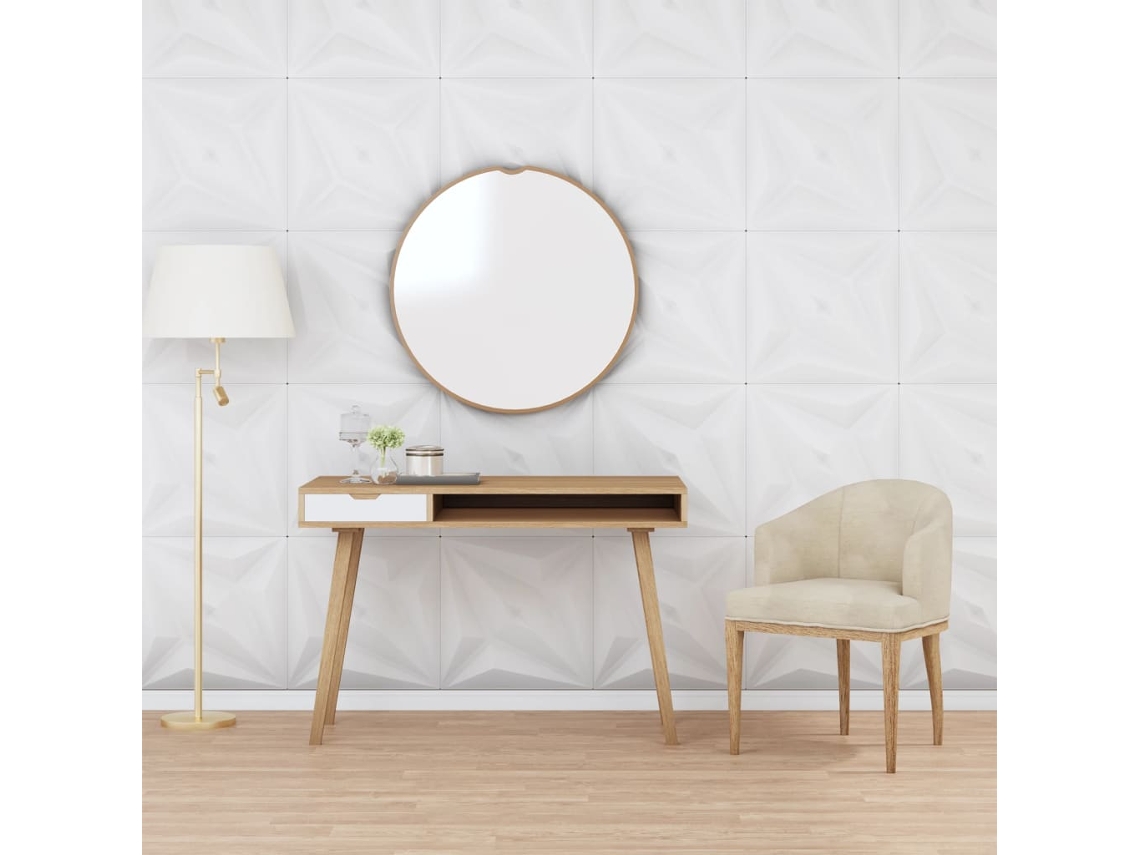 Paneles De Pared 48 Uds Xps Estrella Blanco 50x50 Cm 12 M²