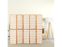 Separador de ambientes plegable | Separador de ambientes | Separador de ambientes de estilo japonés de 5 paneles 200x170 cm