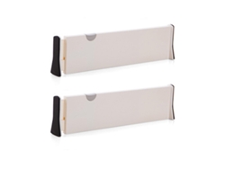 MEOIRUERY Divisores de Cajón (Juego de 2), Organizadores Ajustables (28,3 - 44 cm), Separadores para Cajones de Cocina, Dormitorio, Baño, Oficina, Armario