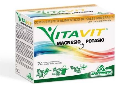 Complemento Alimentar SPECCHIASOL Vitavit Magnésio E Potássio (24 carteiras de 2.9g)