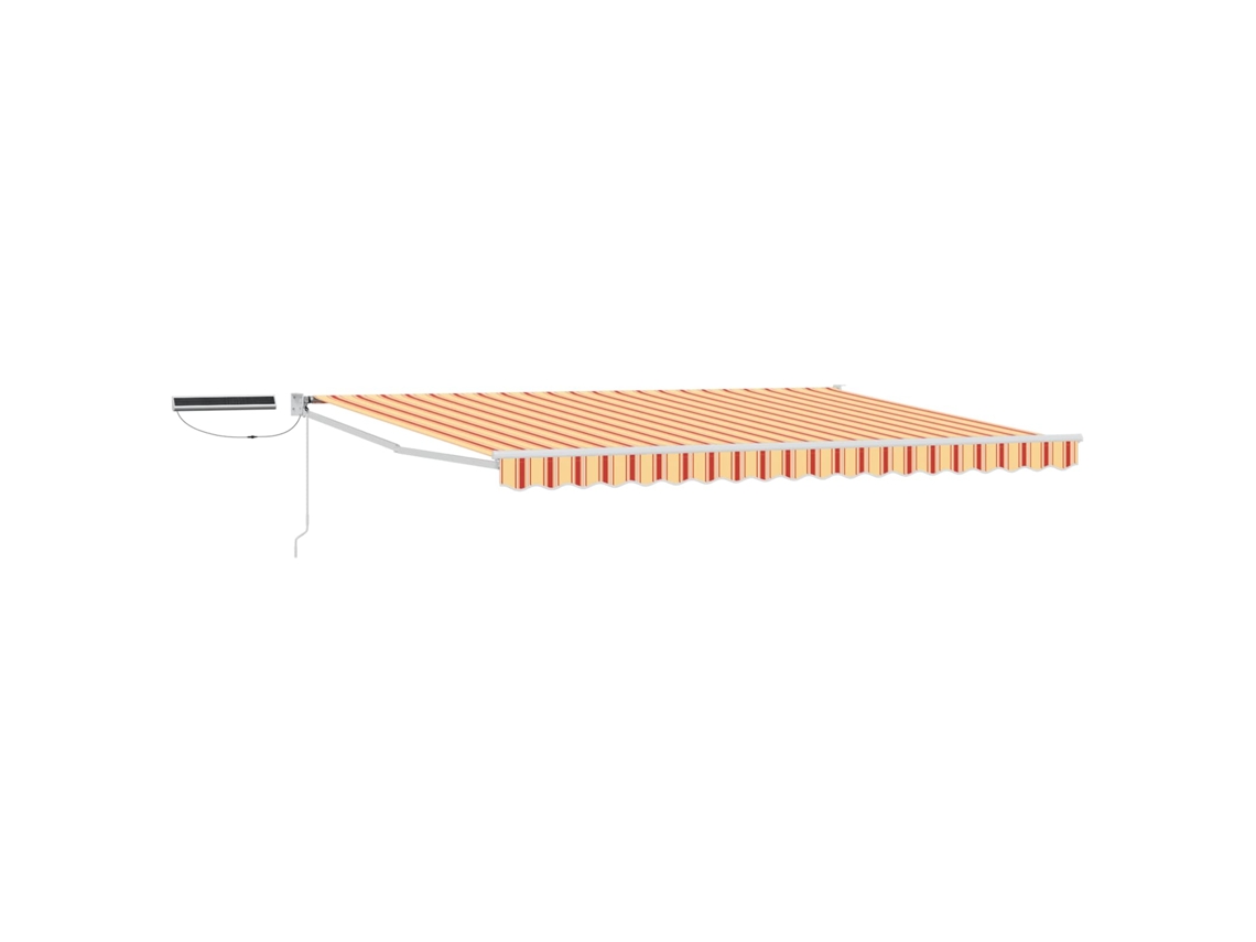 Toldo eléctrico retráctil multicolor, 4,5 x 3 m, VIDAXL