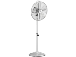 Ventilador De Pedestal, 120cm, Altura Regulable, 3 Velocidades, Inclinación Regulable, Madera Arce, Plateado