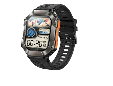 Reloj inteligente para hombre, relojes deportivos Ip68, resistente al agua, Monitor militar saludable, voz AI, llamada Bluetooth, reloj inteligente...