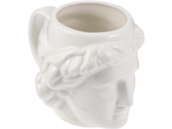 Taza De Cerámica Tallada Con Cabezas De David Y Apolo, Taza De Café Blanca, 1 Pieza
