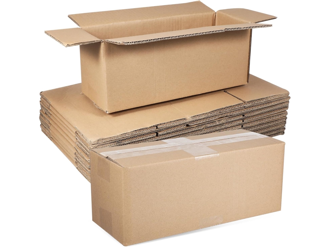 Juego de 10 cajas de cartón corrugado para envíos, buzones plegables. SFUSHOS