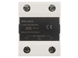 Relé De Estado Sólido Brm-40 40a 24-480vac Para Procesos De Automatización Industrial