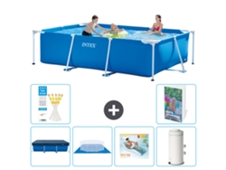Intex Piscina Com Estrutura Retangular - 300x200x75 Cm - 7-peças S148