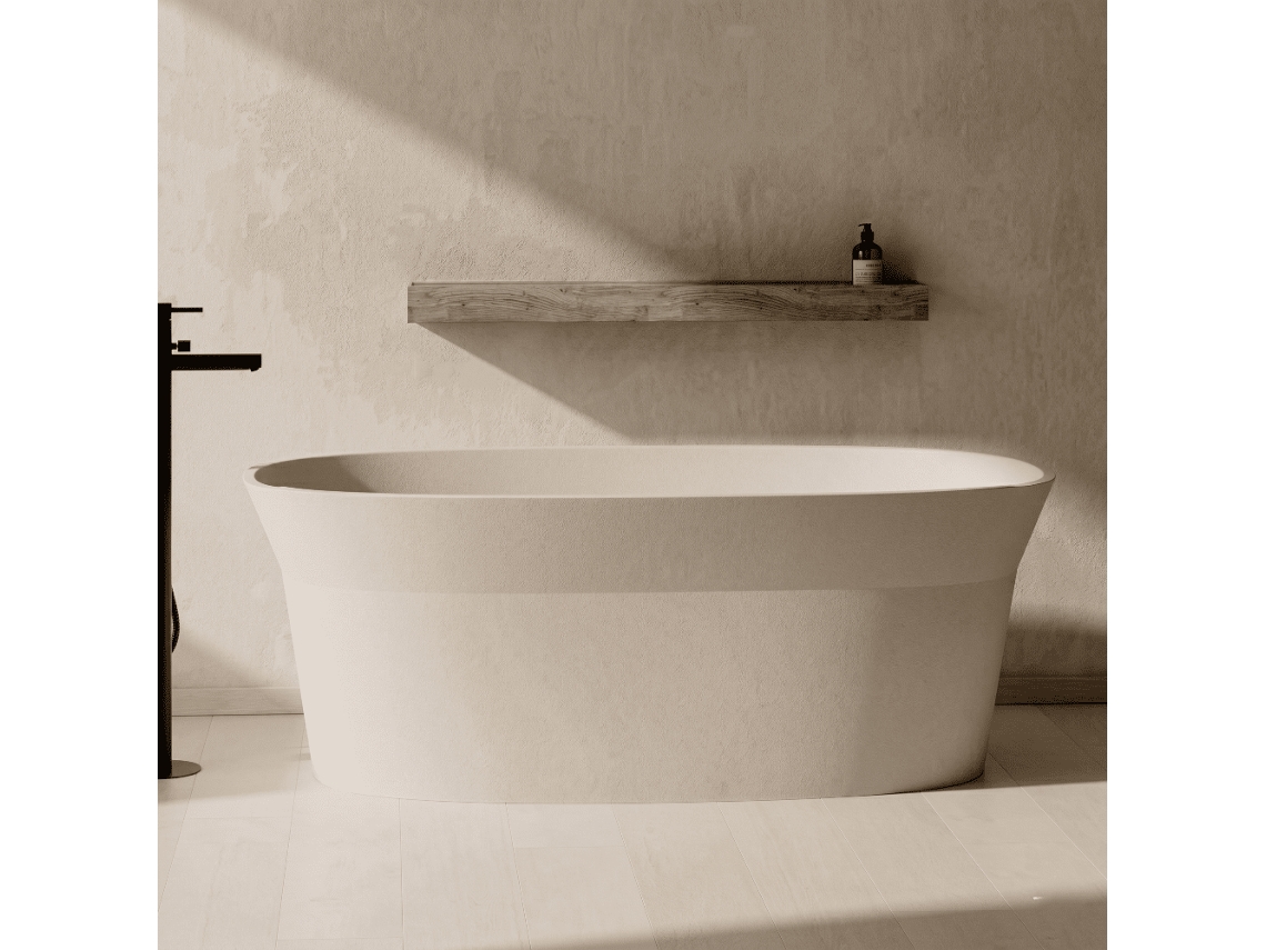 Bañera Exenta Solid Surface Moderna Armonis 165 Cm
