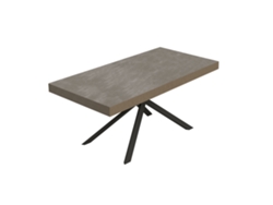 Mesa extensible Niket gris paloma 200/460x90 cm con patas antracita Itamoby