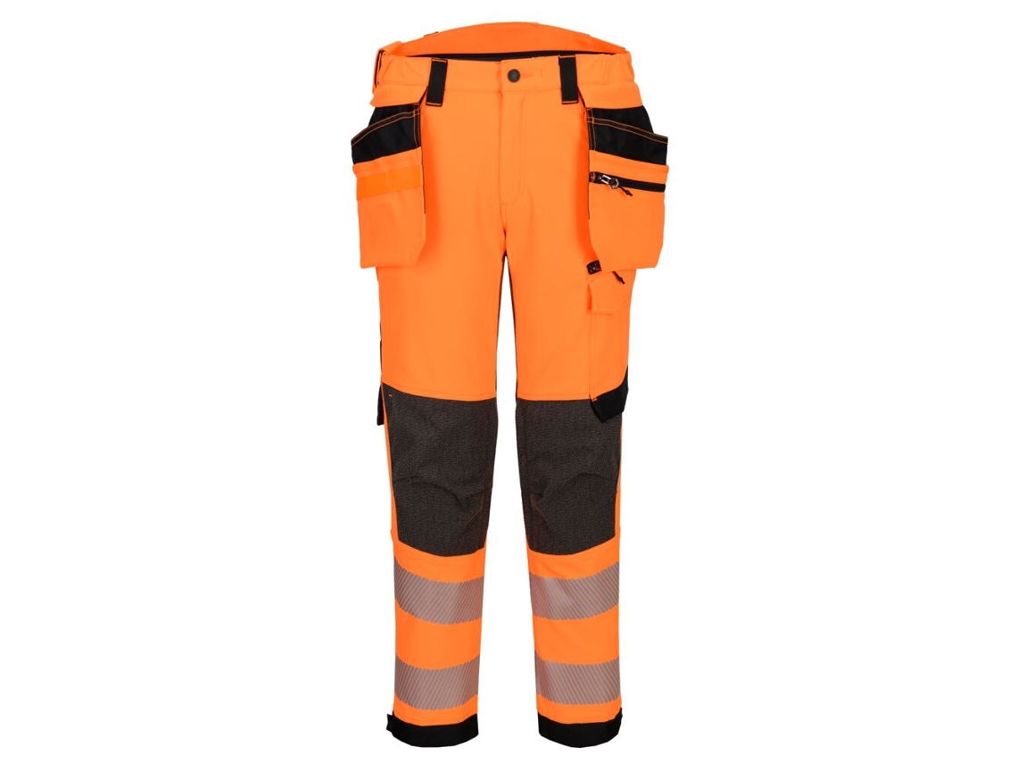 Pantalón Alta Visibilidad Ev4 Elástico Clase 2 | Funda Desmontable Naranja/negro Alto / 36