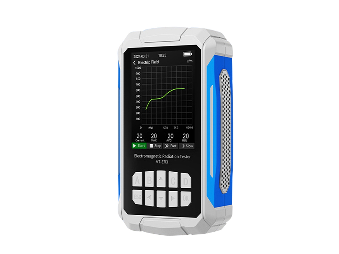 Detector De Radiación Electromagnética 5 En 1 Vt-er3: Rf, Campo Eléctrico, Campo Magnético, Temperatura Y Humedad Con Ajustes Personalizables.