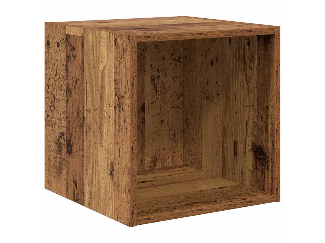 Maison Exclusive - Armario De Pared Con Estante Madera Vieja 37 X 37 X 37 Cm