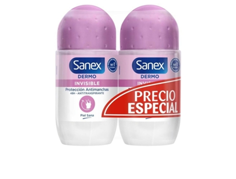 Dermo Invisible Desodorante Roll-On Dúo 2 X SANEX 50 Ml