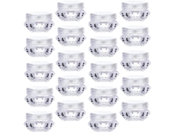 Nuobesty 32 Frascos Vacíos Transparentes Para Cosméticos, Botellas De Muestra De 5g Para Cremas Y Ungüentos