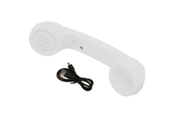 Auriculares Bluetooth Inalámbricos Recargables De Estilo Retro Con Protección Contra La Radiación - Blanco