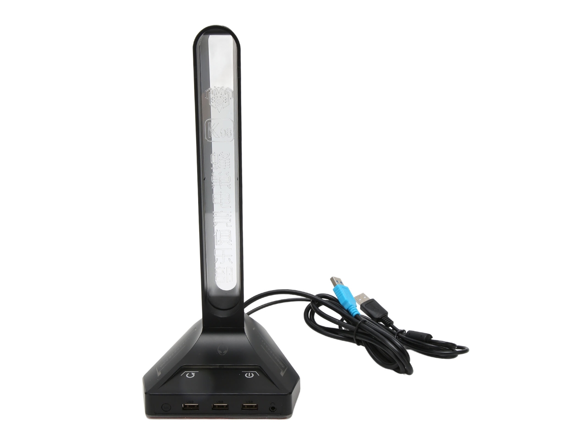 Soporte para auriculares gaming RGB con 3 puertos USB ajustables | Sin marca
