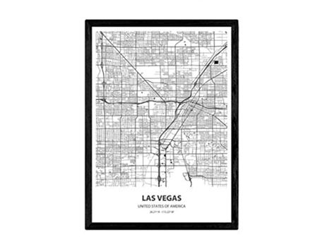 Poster NACNIC Mapa de Las Vegas USA (A3)