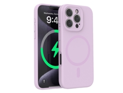 (morado, Iphone 16) Funda Para Iphone, Silicona Líquida, Protección De Lente, Fuerte Fijación Magnética.