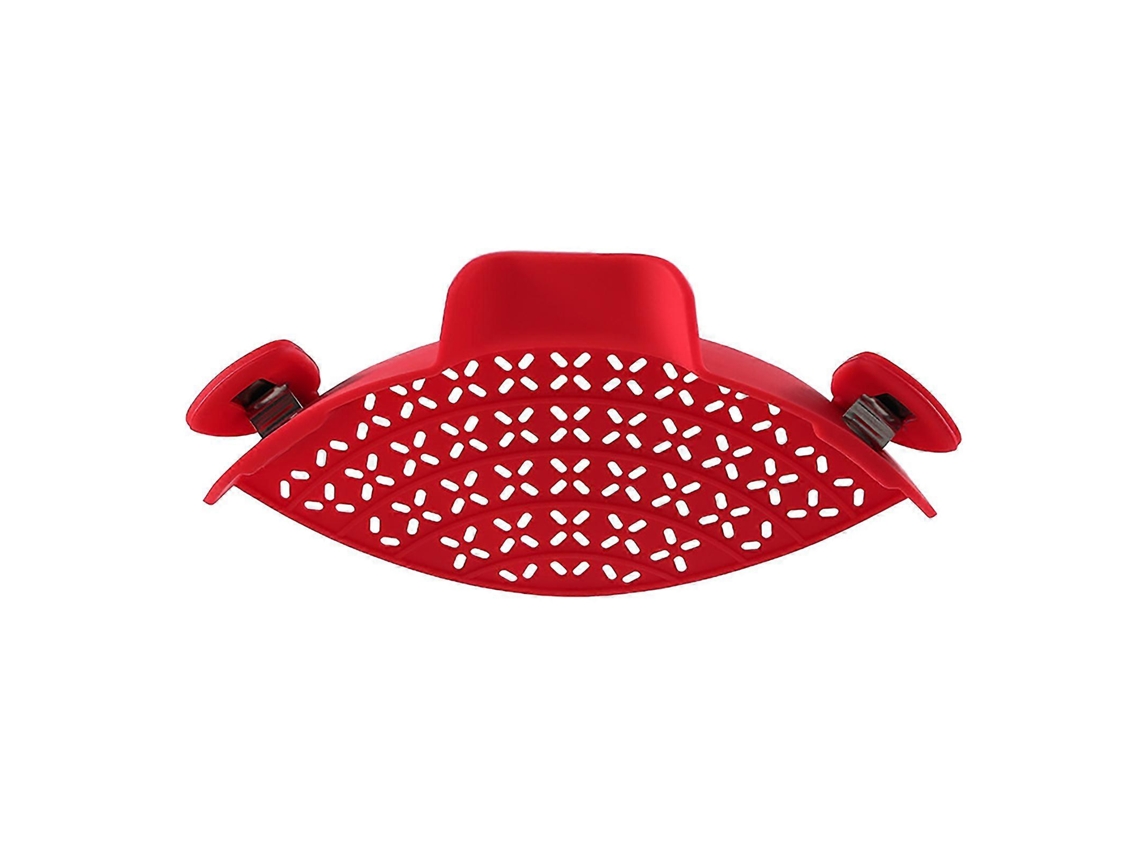 Colador De Pasta Silicona 2023 - Gadget De Cocina Clip Para Olla, Resistente Al Calor, Para Carne Verduras Frutas Rojo