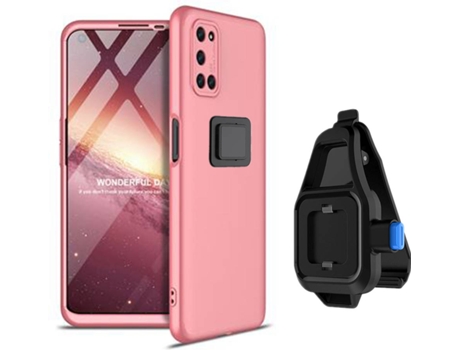 Funda OPPO A53 Slim Armor 360º con Soporte para la Cintura Rosa
