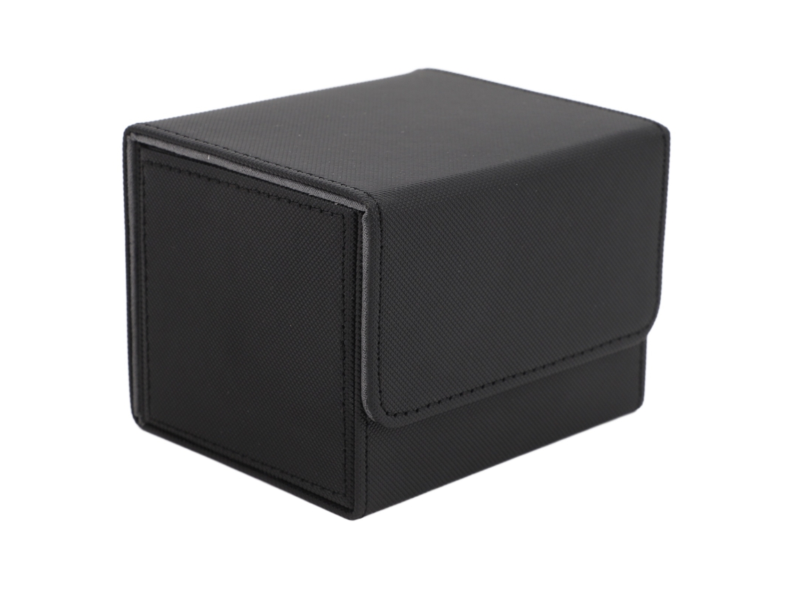 2026-caja Para Barajas De Cartas Con Cierre Magnético De Cuero Pu, Almacenamiento Grande Para Cartas De Juego Y Tarot, Negro