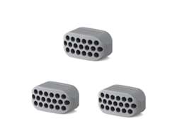 Conjunto De 3 Silicone Para Treinador De Mandíbula Cinza Inf