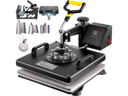 Prensa de calor SucceBuy 8 en 1 de 38 x 38 cm
Máquina de transferencia por sublimación multifuncional
Para camisetas, tazas, sombreros y platos