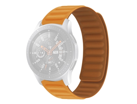 Correa de Silicona magnético para Samsung Galaxy Watch 5 40mm/44mm/Watch 5 Pro 45mm - amarillo profundo