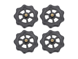Perillas de plataforma CR-10 para impresora 3D (4 unidades), color negro y dorado