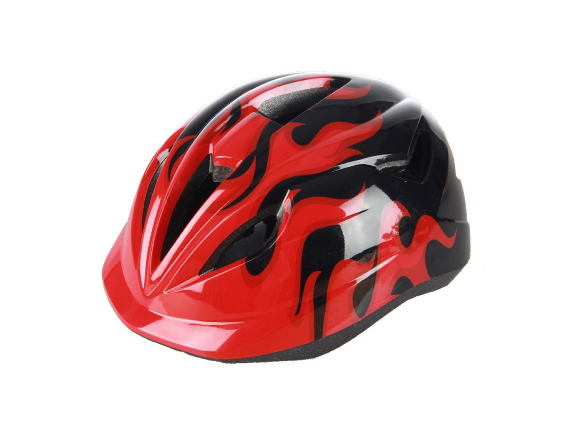 Jinwei-casco Infantil Ajustable Con Capa De Pvc Y Espuma Eps Para Ciclismo, Patinaje Y Skateboard Negro Rojo