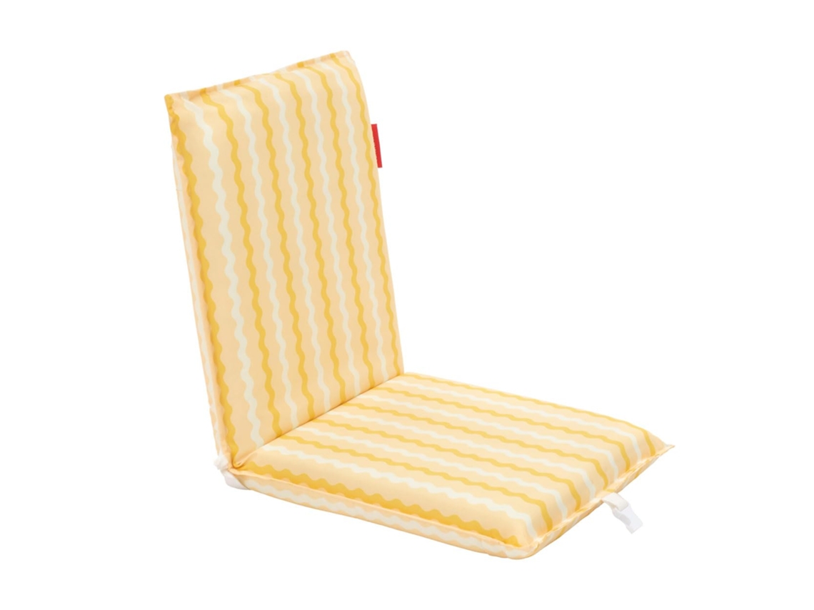 Flamingueo Silla Playa Plegable Tumbona Mochila Poliester Amarillo