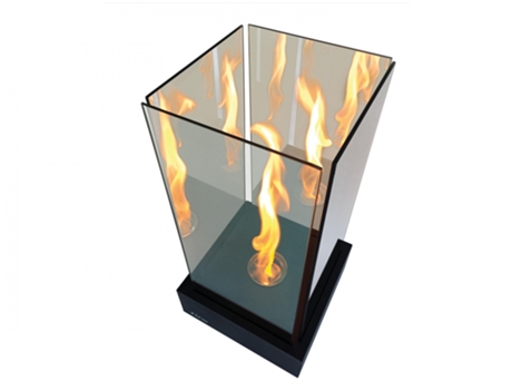 Purline Tornado Infinity Chimenea interior/exterior Independiente Bioetanol Negro