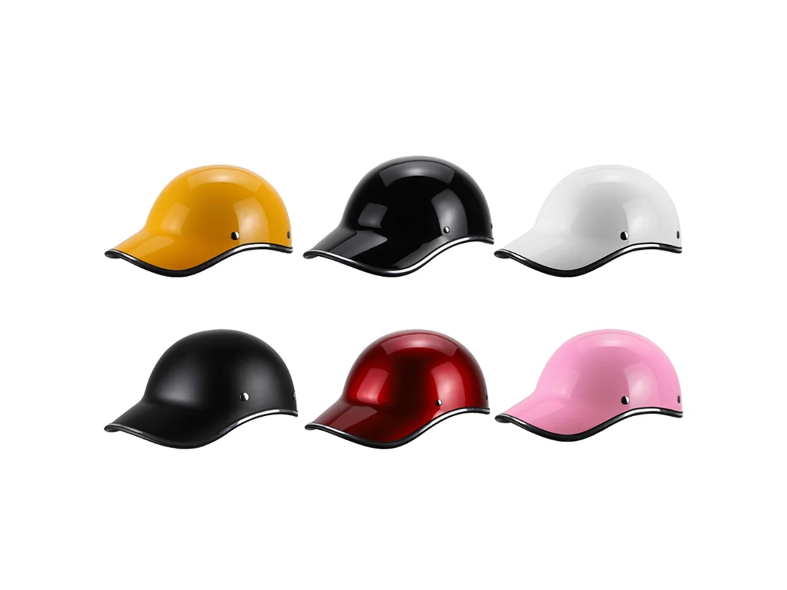 2026-casco De Moto Casco De Bicicleta Gorra De Béisbol Casco Medio Unisex Para Hombres Mujeres Adultos