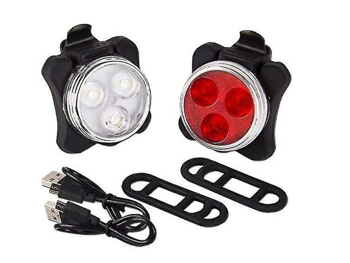Juego de luces para bicicleta Yizhood de 4 modos IPX8, color negro