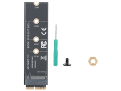 Tarjeta Adaptador M.2 Nvme Pcie3.0 Riser Para Macbook Air 2013-2017 Negro Abs