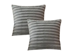 Juego De 2 Fundas De Almohada Decorativas De Felpa Suave, 45 X 45 Cm
