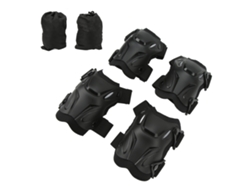 2026-rodilleras Y Coderas Ajustables Resistentes A Impactos Ergonómicas Para Ciclismo Suministros De Seguridad Al Aire Libre Talla Única Negras