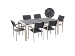 Conjunto de jardín 17431 (Gris - Acero Inoxidable -90x180x87 cm)