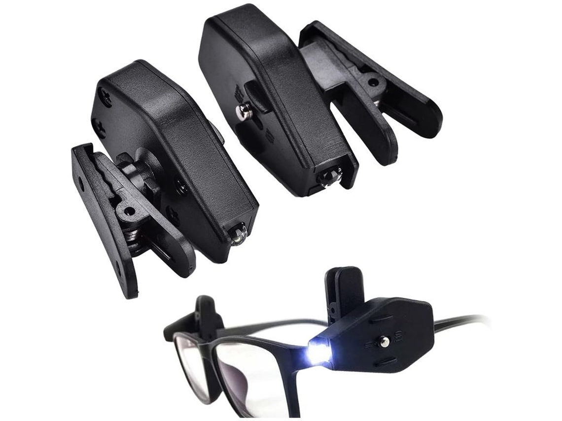 2026rebe-luz Led De Lectura Mini Clip Universal Flexible Super Brillante Ajustable 2pcs Para Libros Noche Pesca Reparación Hogar