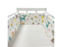 Protector de cuna para bebé, barrera de algodón para recién nacidos, litera trenzada, cuna para bebé