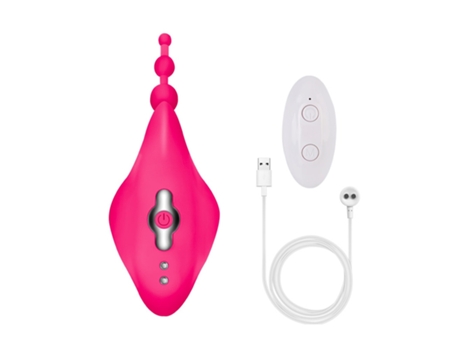 Vibrador de masaje de silicona portátil con control remoto inalámbrico con 10 modos para mujeres (rosa roja) YIZHOOD